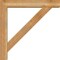 Ekena Millwork Traditional Block Rough Sawn Bracket w/ Offset Brace, Western Red Cedar, 6"W x 34"D x 34"H BKT0604X34X34TRA05RWR - alternate 4